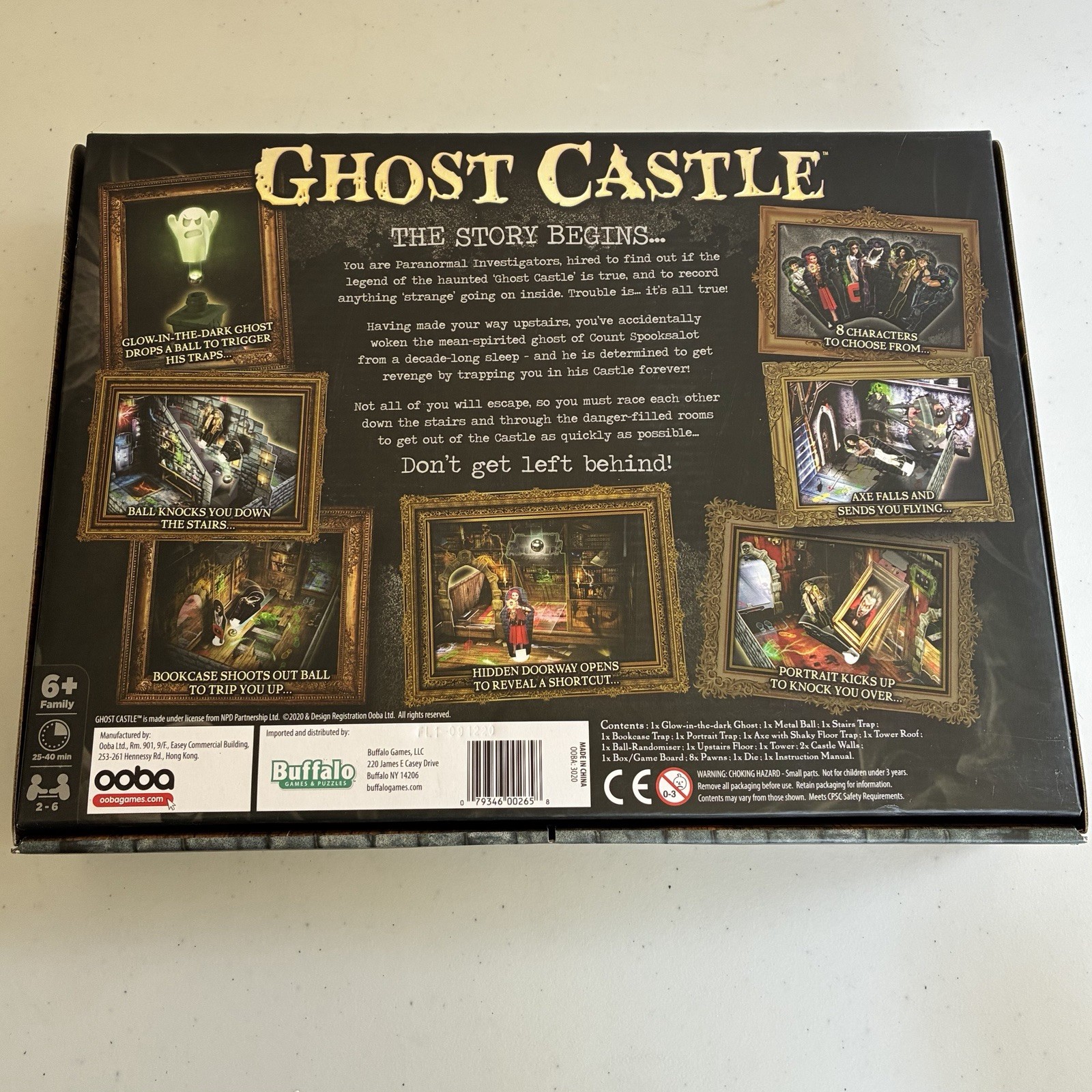 Ghost Castle Family Board Game (New) Buffalo Games Halloween, Haunting, Spooky