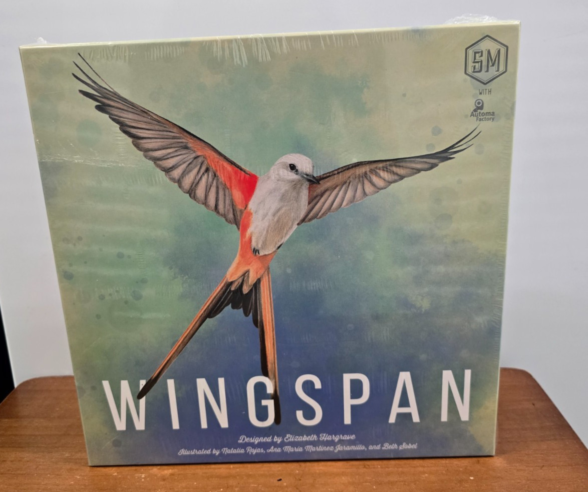 Wingspan Board Game Hargrave SM Automa Birding Swift New Sealed