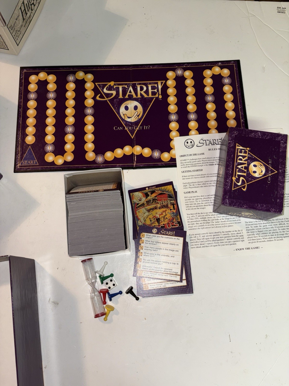 Stare! Board Game Can You Get It? 1st Ed Test Your Memory Observe Recall Age 10+