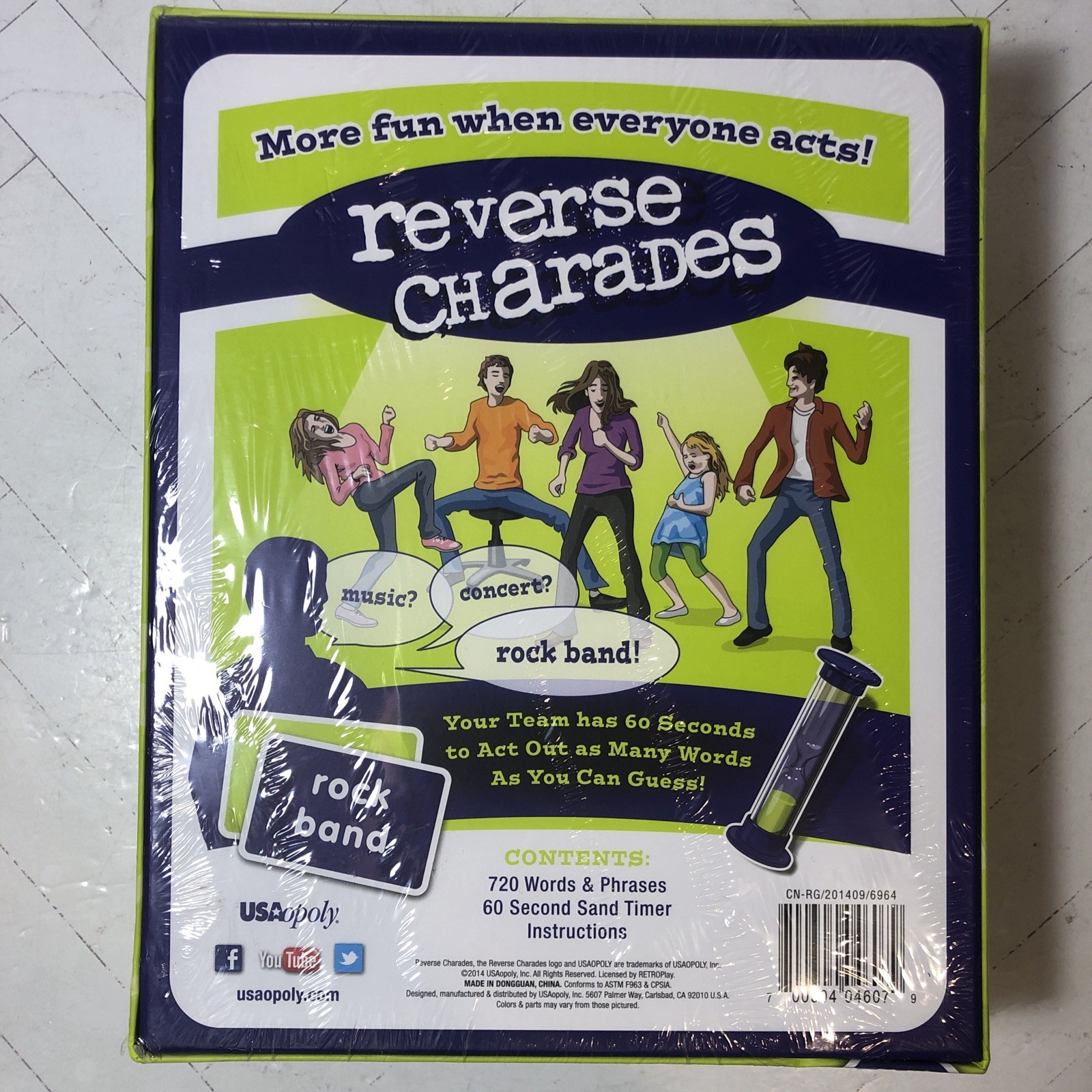 The Original Reverse Charades Board Game USAopoly BRAND NEW & SEALED