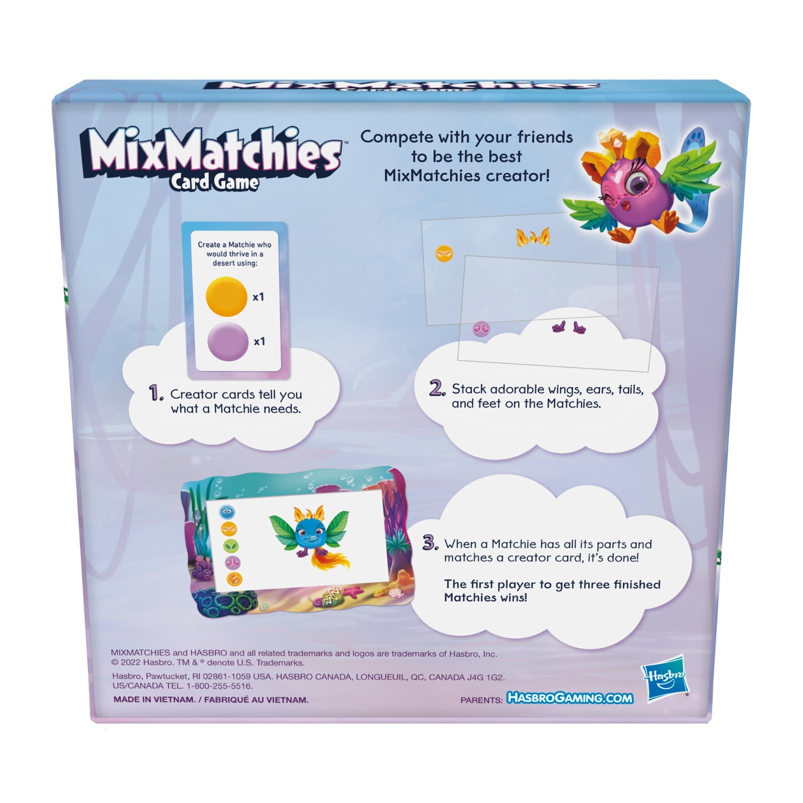 MixMatchies Card Game, NIB, Kids Game, Family Game 2-6 Players; free shipping!