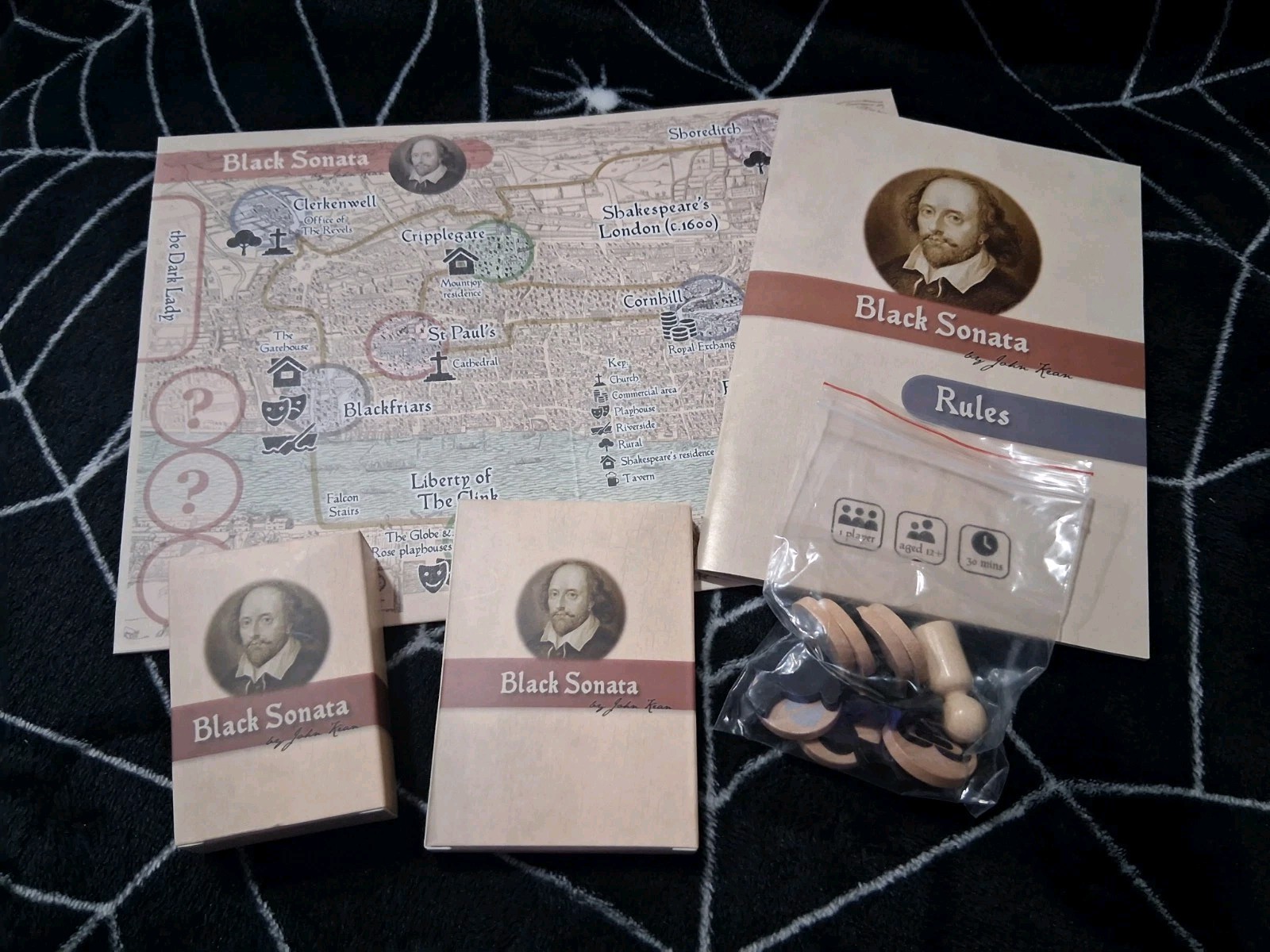 Black Sonata + Fair Youth Boardgame Card Game Kickstarter Deluxe
