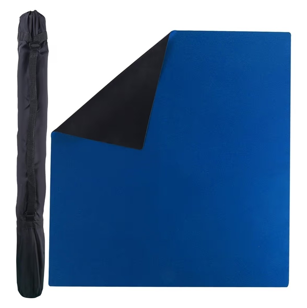GSE Games & Sports 32 x 32in Game Playmat Table Mat with Carrying Bag (Blue) New