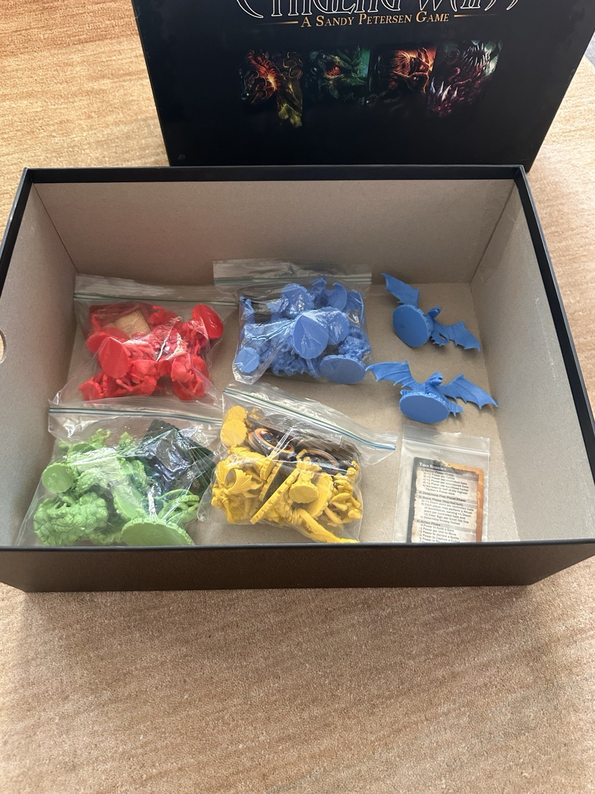 Cthulhu Wars Board Game First Edition Core Set – Complete, Open, Damaged Insert