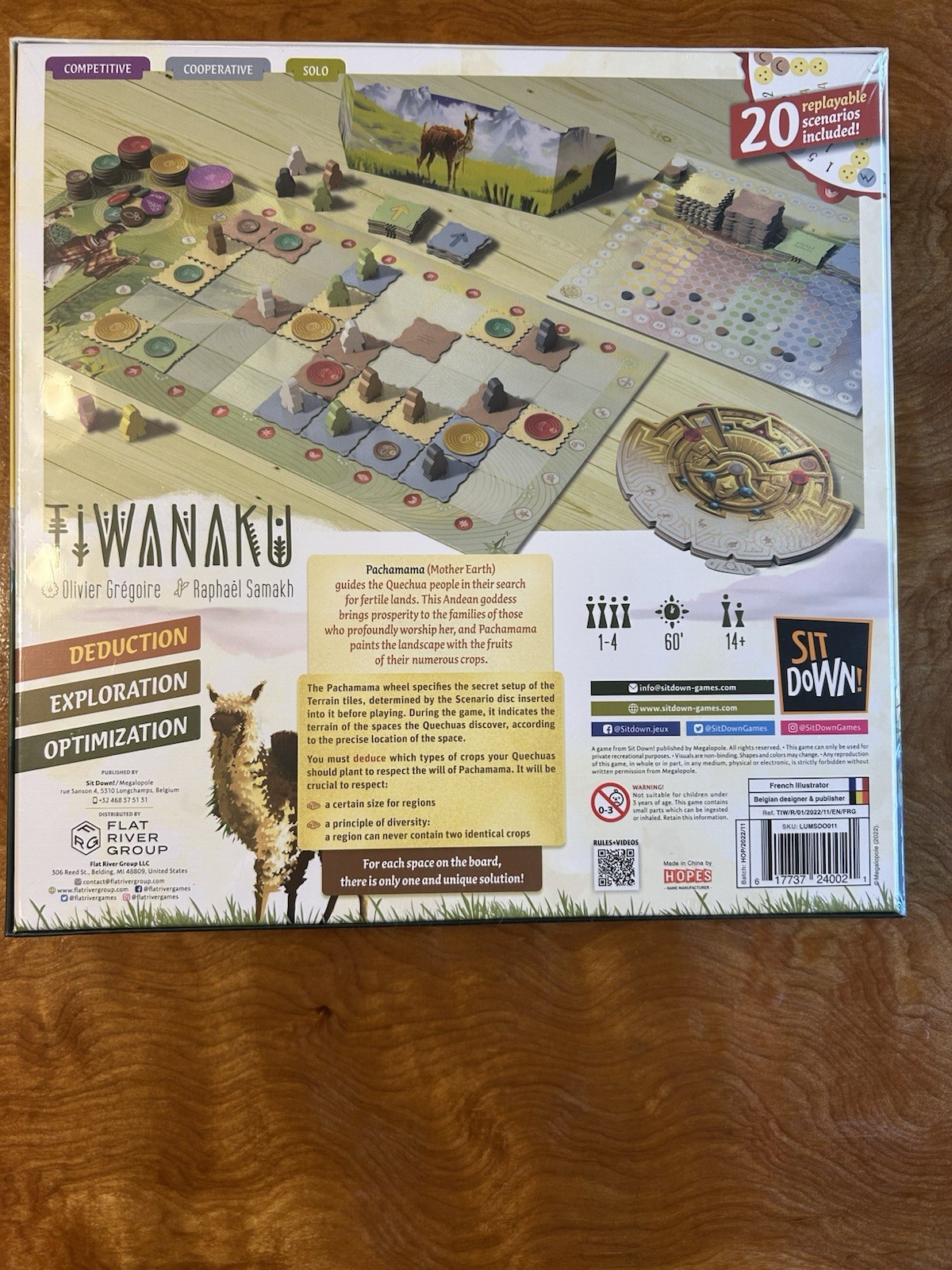 Sit Down! Tiwanaku Board Game Deduction Exploration 1-4 Players