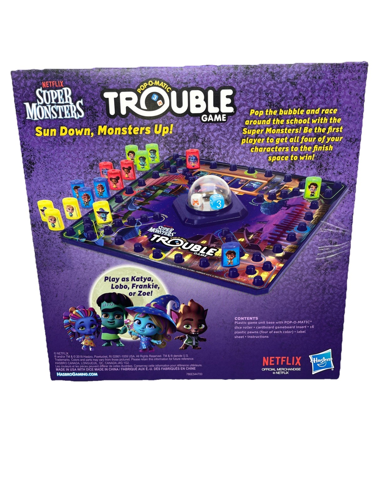 Hasbro Games Trouble: Netflix Super Monsters Edition Board Game. {81}
