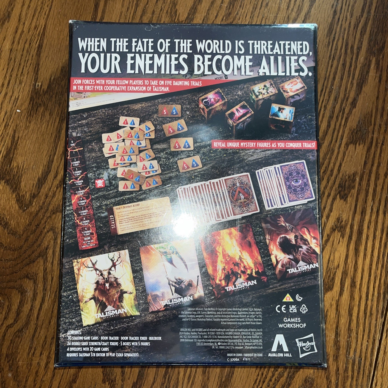 Talisman Alliances Fate Beckons Hasbro Board Game Co-op Expansion New Unopened