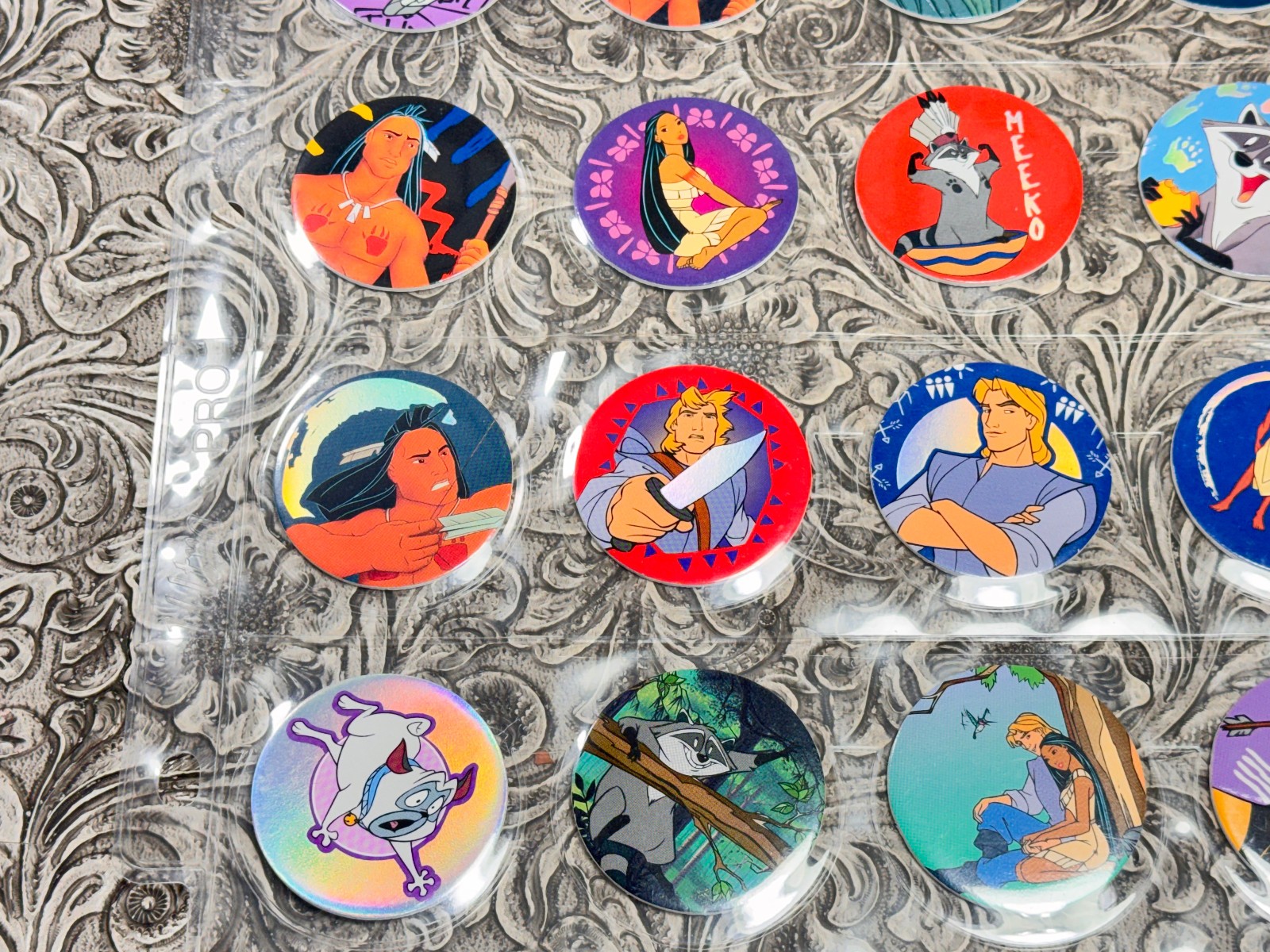 RARE Vintage POG Slammer LOT Disney Pocahontas Canada Games WPF 1995 1-78 SET