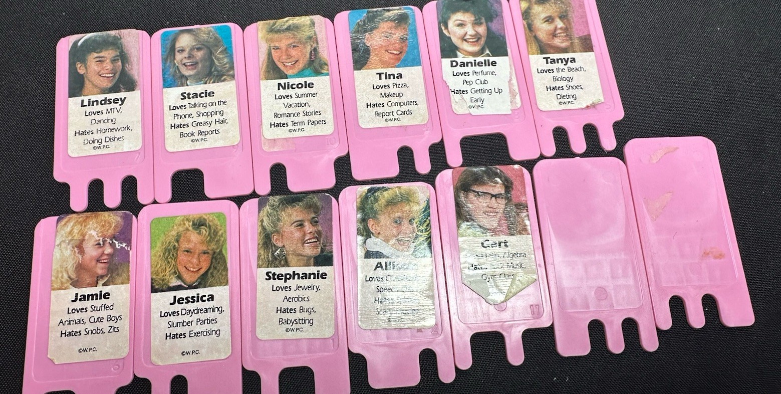 Vintage 1989 Girl Talk Dateline Game COMPLETE Golden Board Game EUC RARE