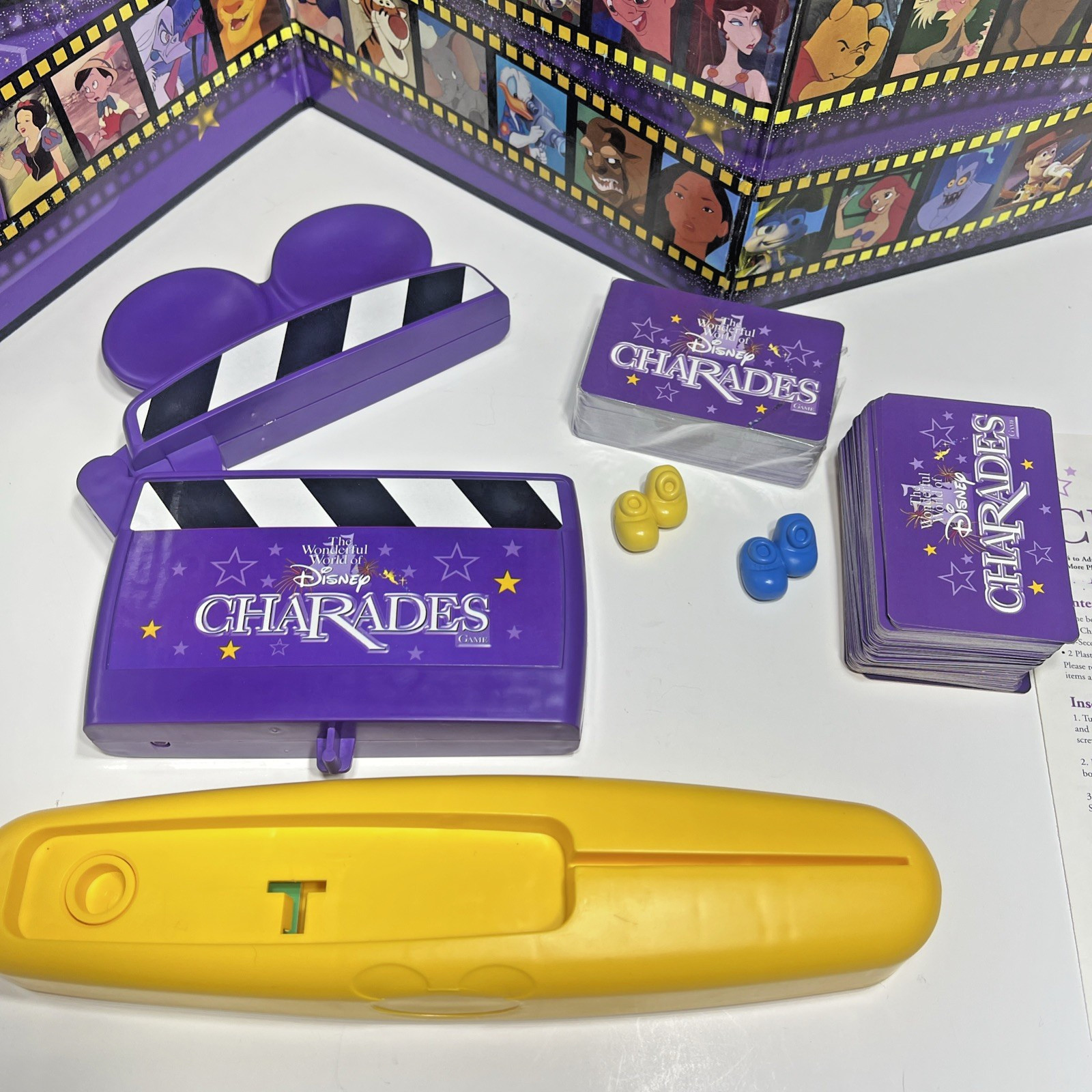 Mattel – The Wonderful World of Disney Charades Game – Vintage 1999 Tin Complete