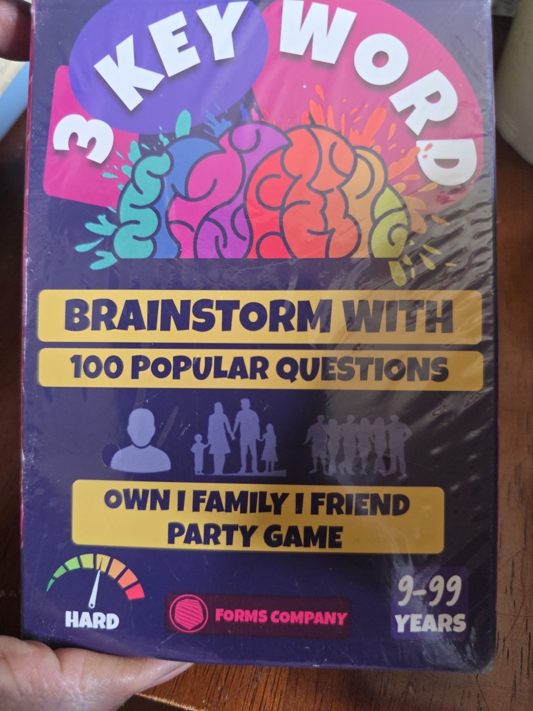3 Key Word Self Party Family Friend Game 9-99 Years Brand New Sealed GA2
