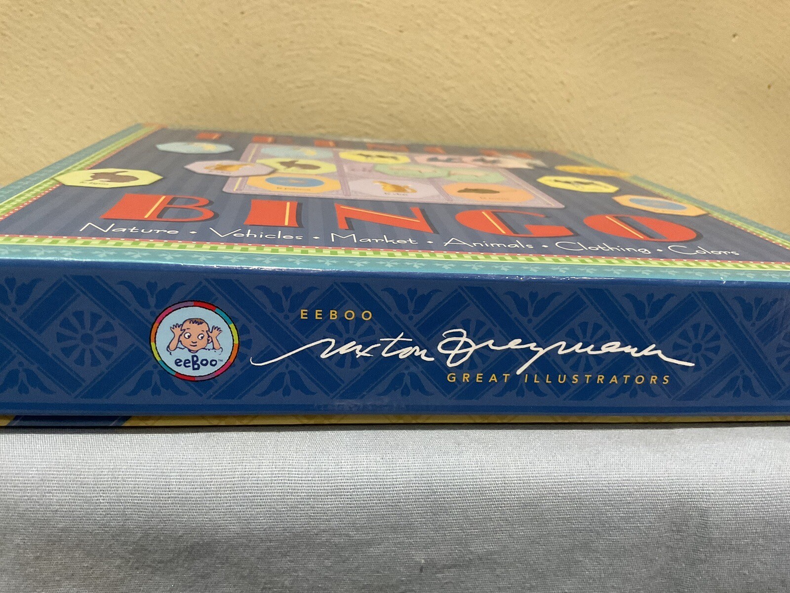 VTG. 2007 EEBOO FRENCH BINGO LOTTO EDUCATIONAL GAME, 3 YEARS PLUS, HOMESCHOOL