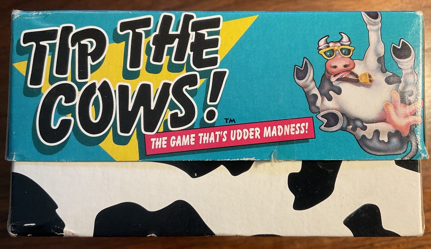 ⭐️Tip The Cows! The Game That’s Udder Madness 1992 Vintage Rare Cow Decipher Inc