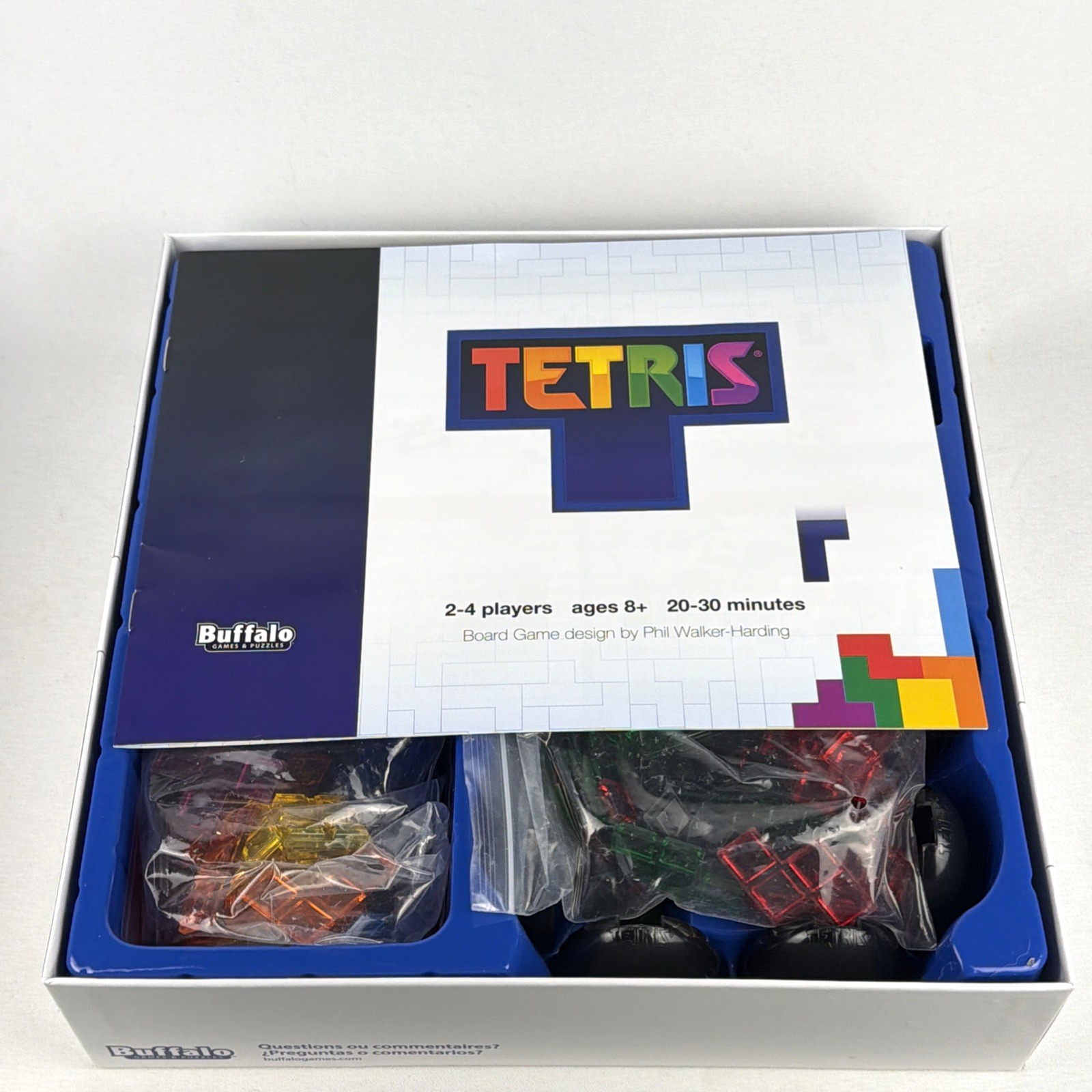 TETRIS Head To Head Strategy Board Game Buffalo Games 2-4 Players 2021
