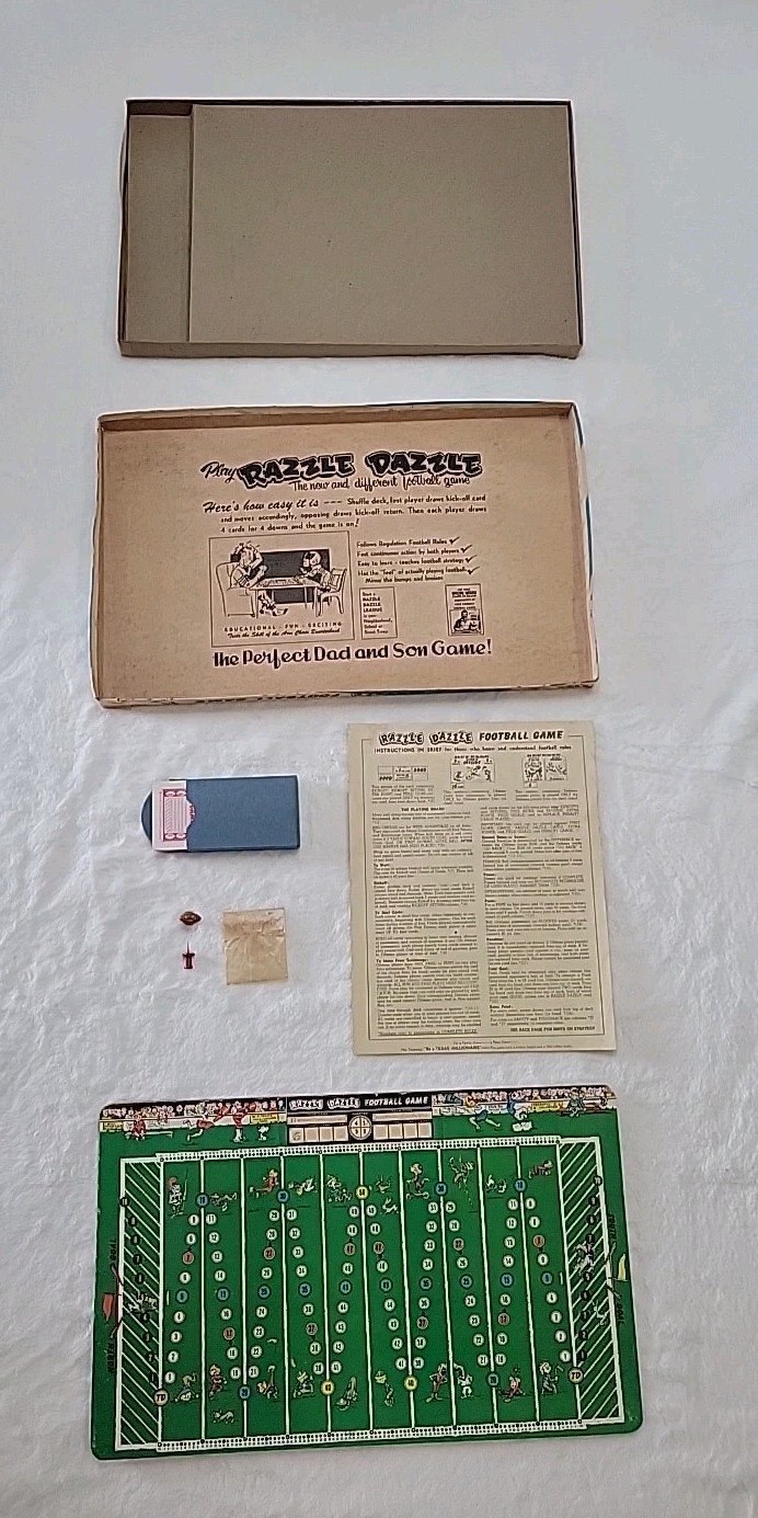 Razzle Dazzle Football Game by Texantics (Vintage 1954) Featured In Life-TV