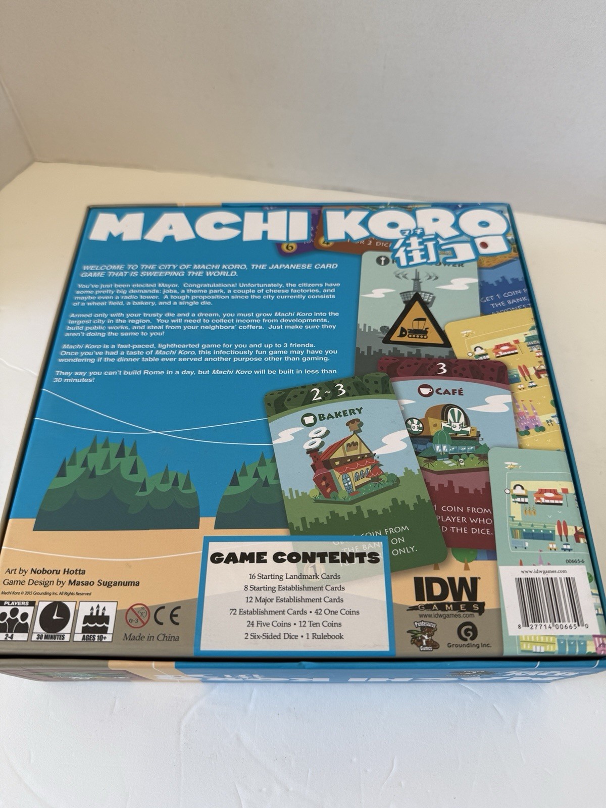 Machi Koro Card Game IDW Games 2015 City Building
