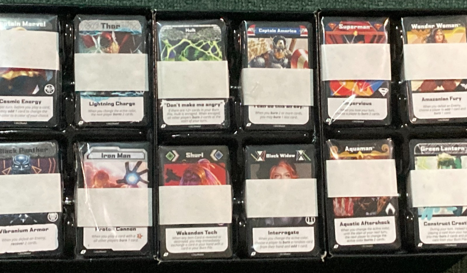 3 Base sets Mattel UNO Ultimate Marvel 2022 1st Edition, 2023 and 2023 DC 1st Ed