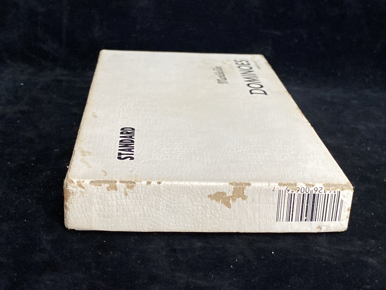 Vintage Set Of White Puremco No. 616 Standard Marblelike Dominoes Made In USA A1