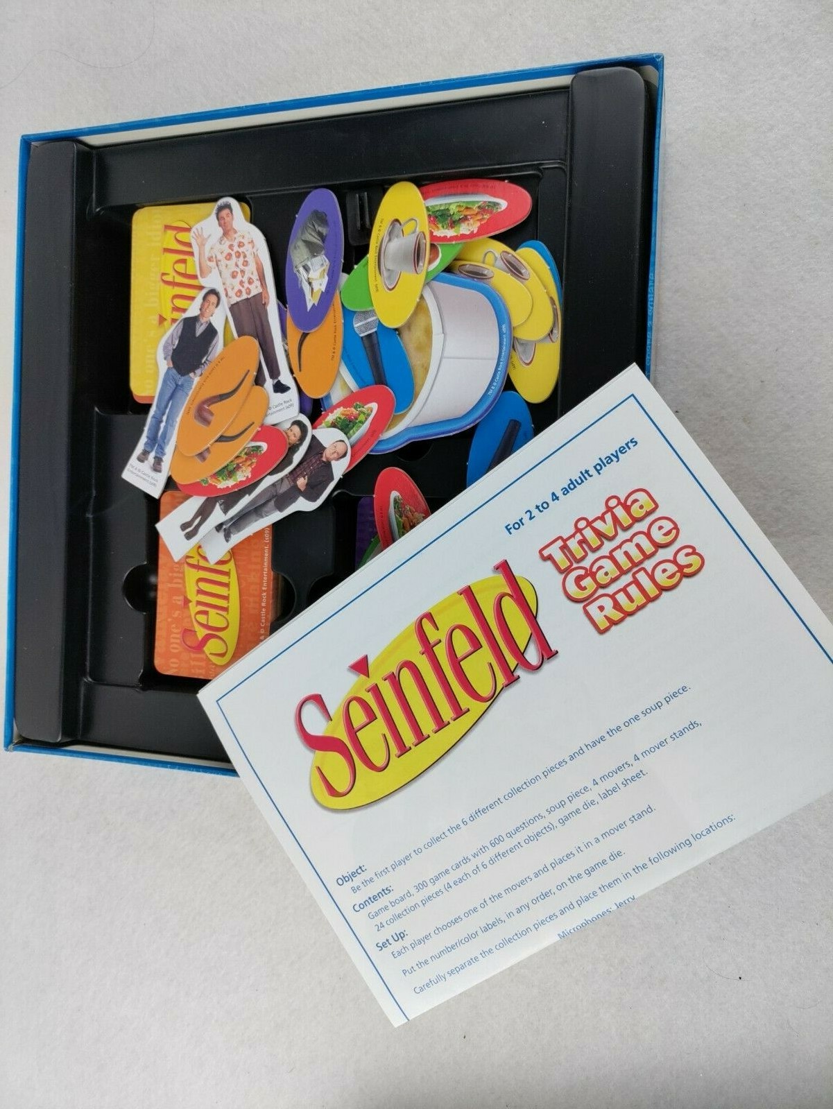 Incomplete Seinfeld Trivia Game #5300 Pressman 2009 Adult 2-4 Player Open Box