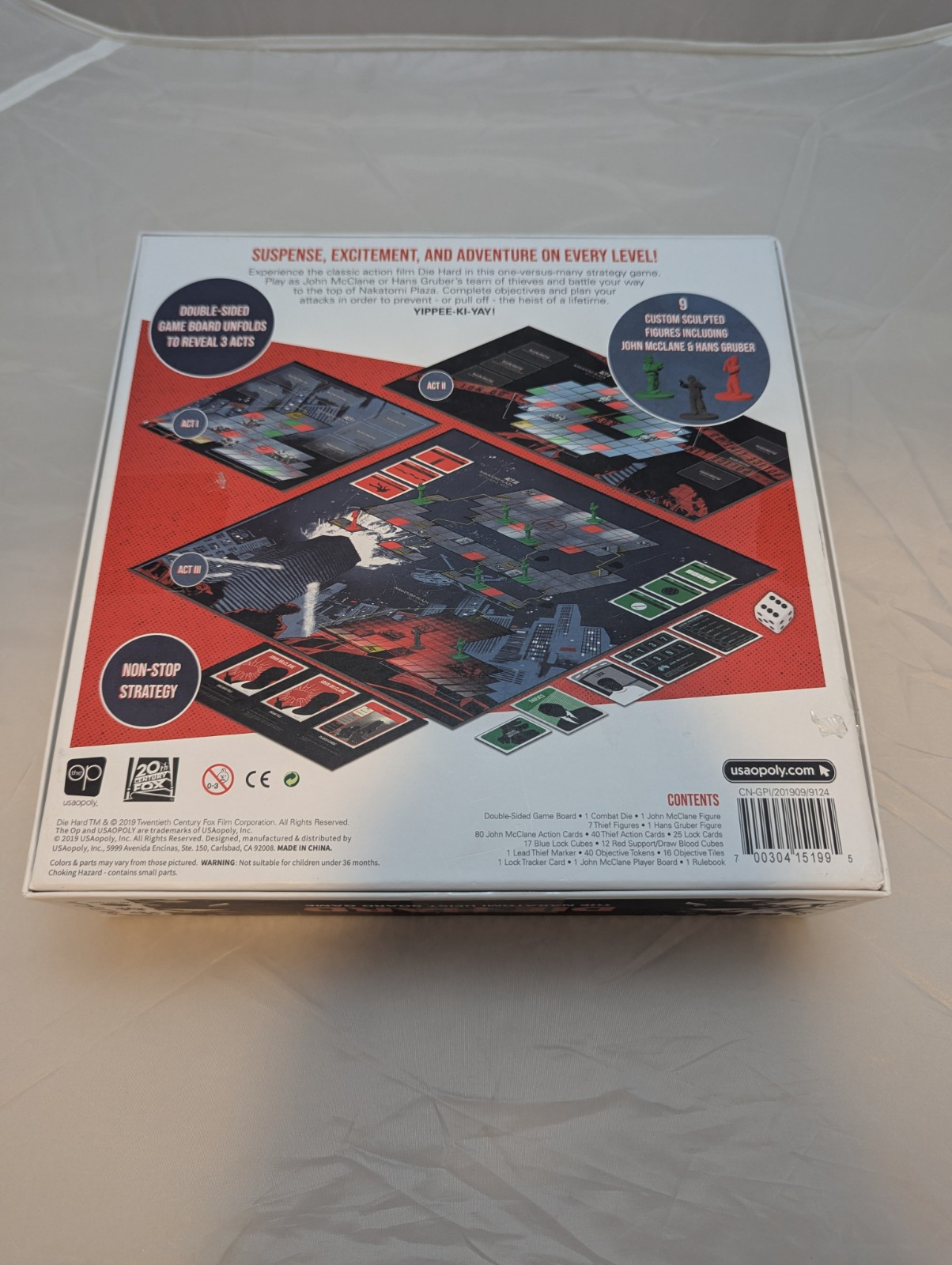 Die Hard The Nakatomi Heist Board Game Christmas Movie – Open/Unplayed