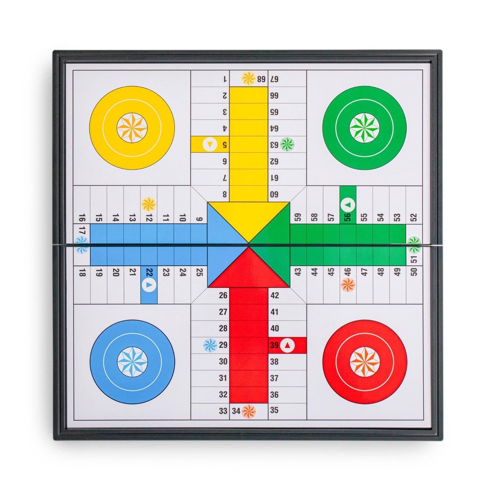 Magnetic Folding Travel Ludo Game Set – Compact 9.75″ Board for Family Fun