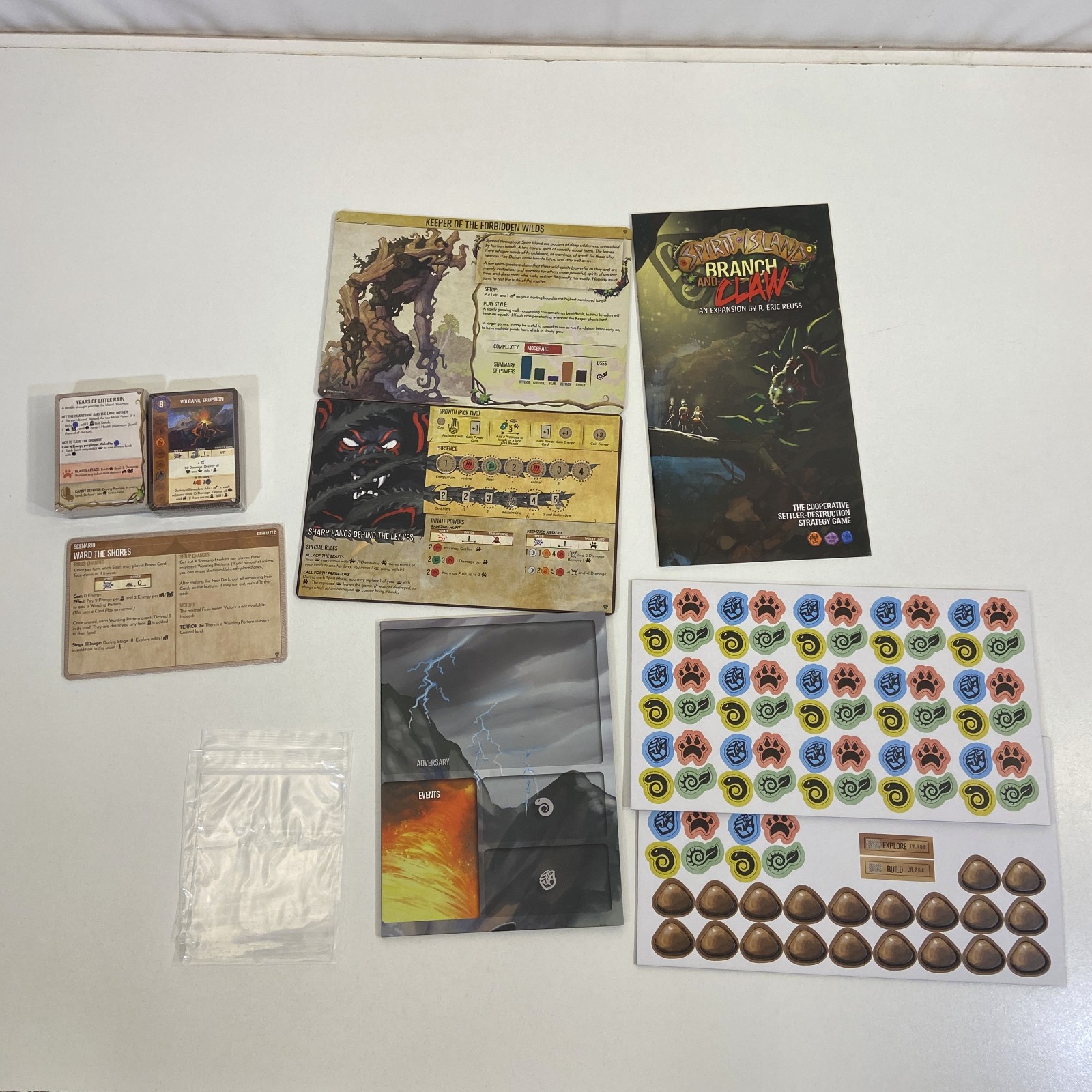 Spirit Island Branch and Claw Expansion 12th Printing 2017 Greater Than Games