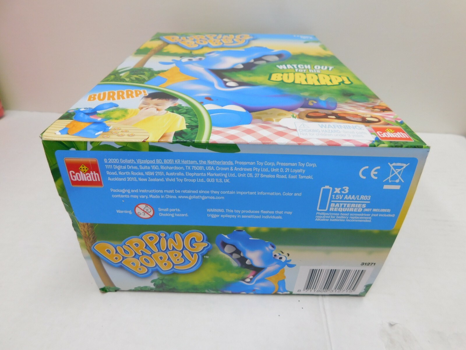 Burping Bobby by Goliath Game Multi Color 2-4 Players Ages 4+