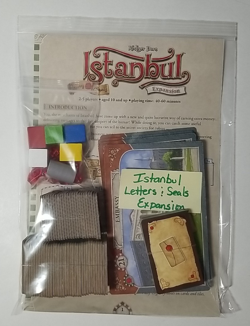 READ – ISTANBUL Base Board Game + Letters & Seals / Mocha & Basheesh Expansions