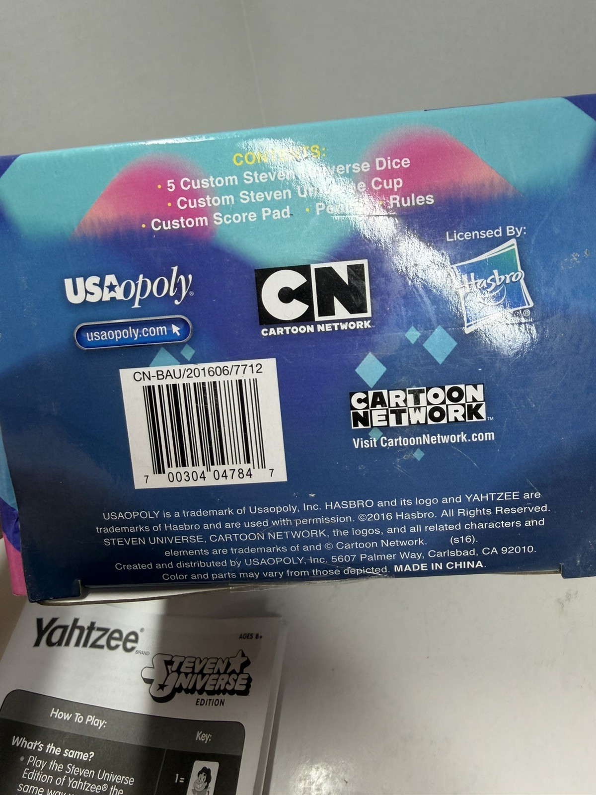Yahtzee Steven Universe Edition 2016 – USAopoly Hasbro – Cartoon Network