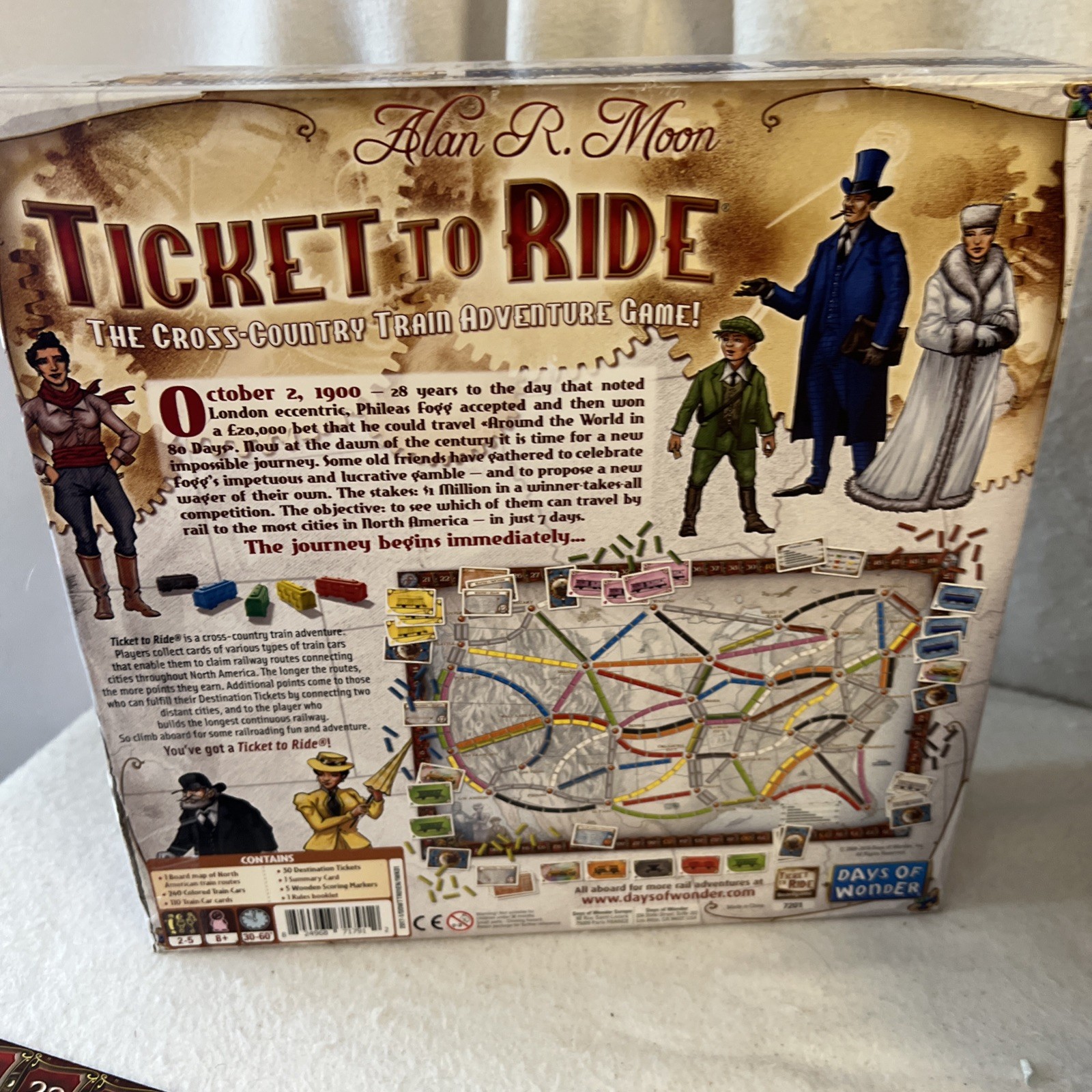 Days of Wonder Dow Ticket to Ride Complete All Pieces Included