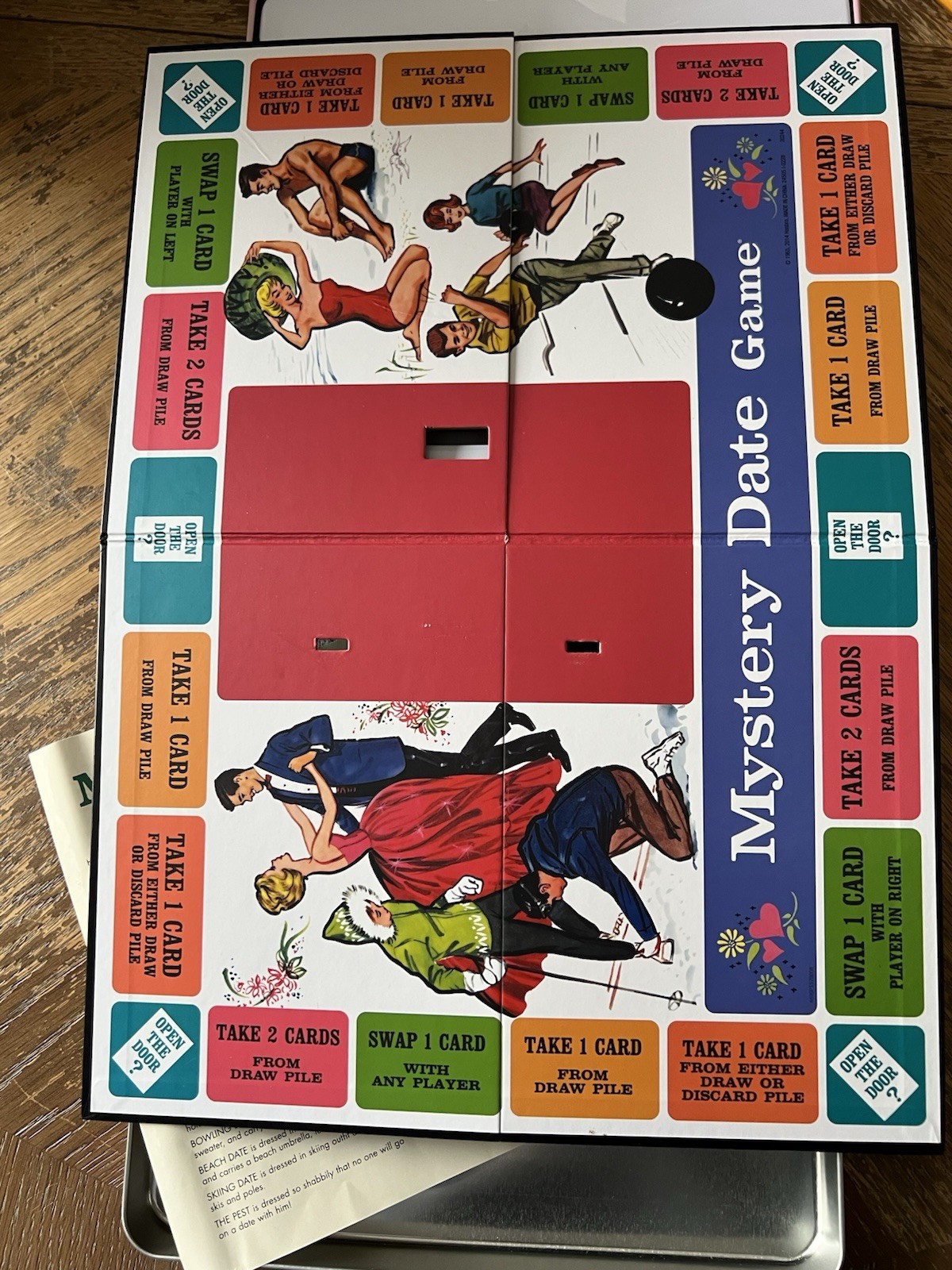 MYSTERY DATE BOARD GAME TIN BOX NOSTALGIA EDITION CLASSIC 2014 *COMPLETE*