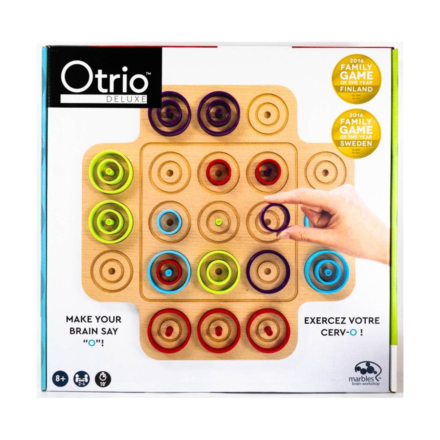 Marbles Brain Workshop Board Games Marbles Brain Workshop Otrio Delu Box VG/EX