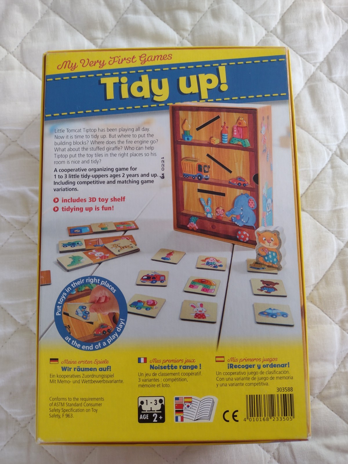 My Very First Tidy Up Board Game By Haba Made In Germany Complete Ages 2+