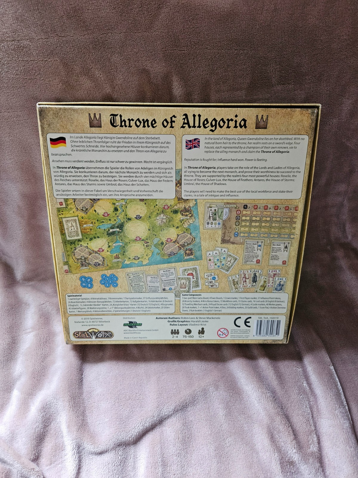 Throne of Allegoria +++ Spielworxx +++ Excellent Condition +++ Unplayed +++ DEU/ENG