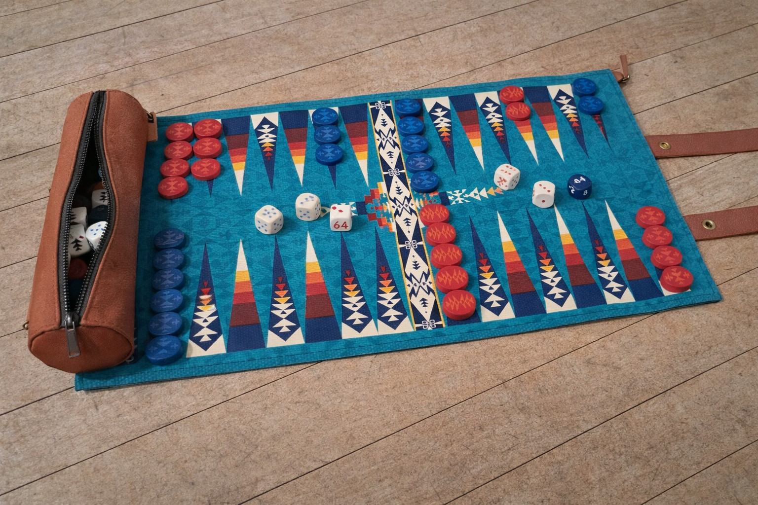 Pendleton Travel-Ready Roll-Up Backgammon Game