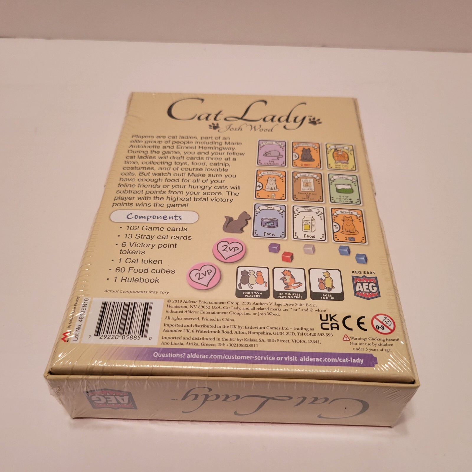 Cat Lady Board Card Game – Alderac Entertainment Group New SEALED