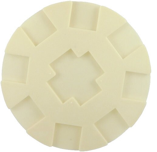 One Round 6 3/8” Mexican Train Hub – Chicken Foot Hub