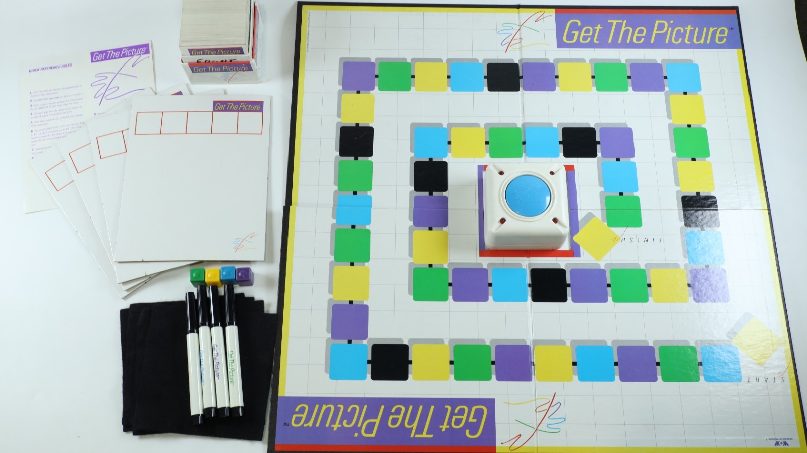 Get the Picture Board Game Worlds of Wonder Complete VTG 1987 Ages 12 And Up