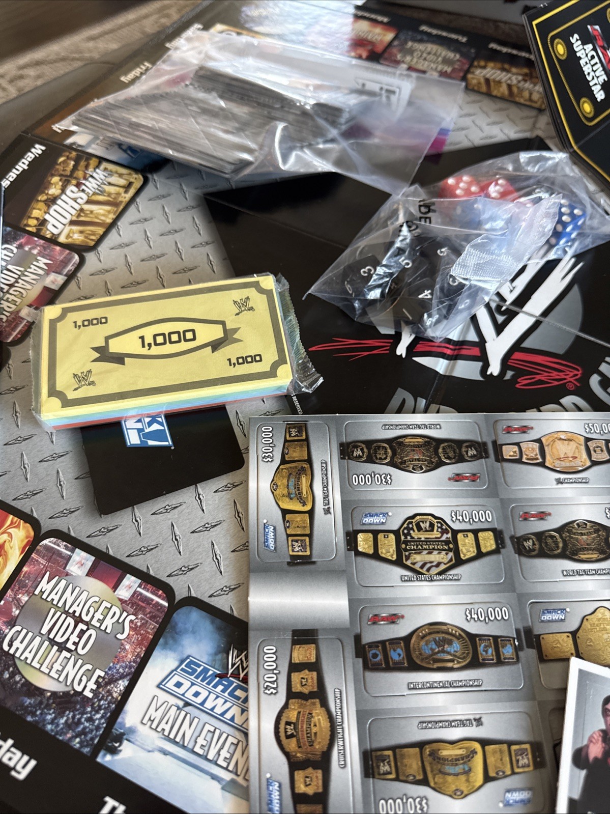 WWE DVD BOARD GAME 1st EDITION 2005 COMPLETE WRESTLING RAW SMACK DOWN