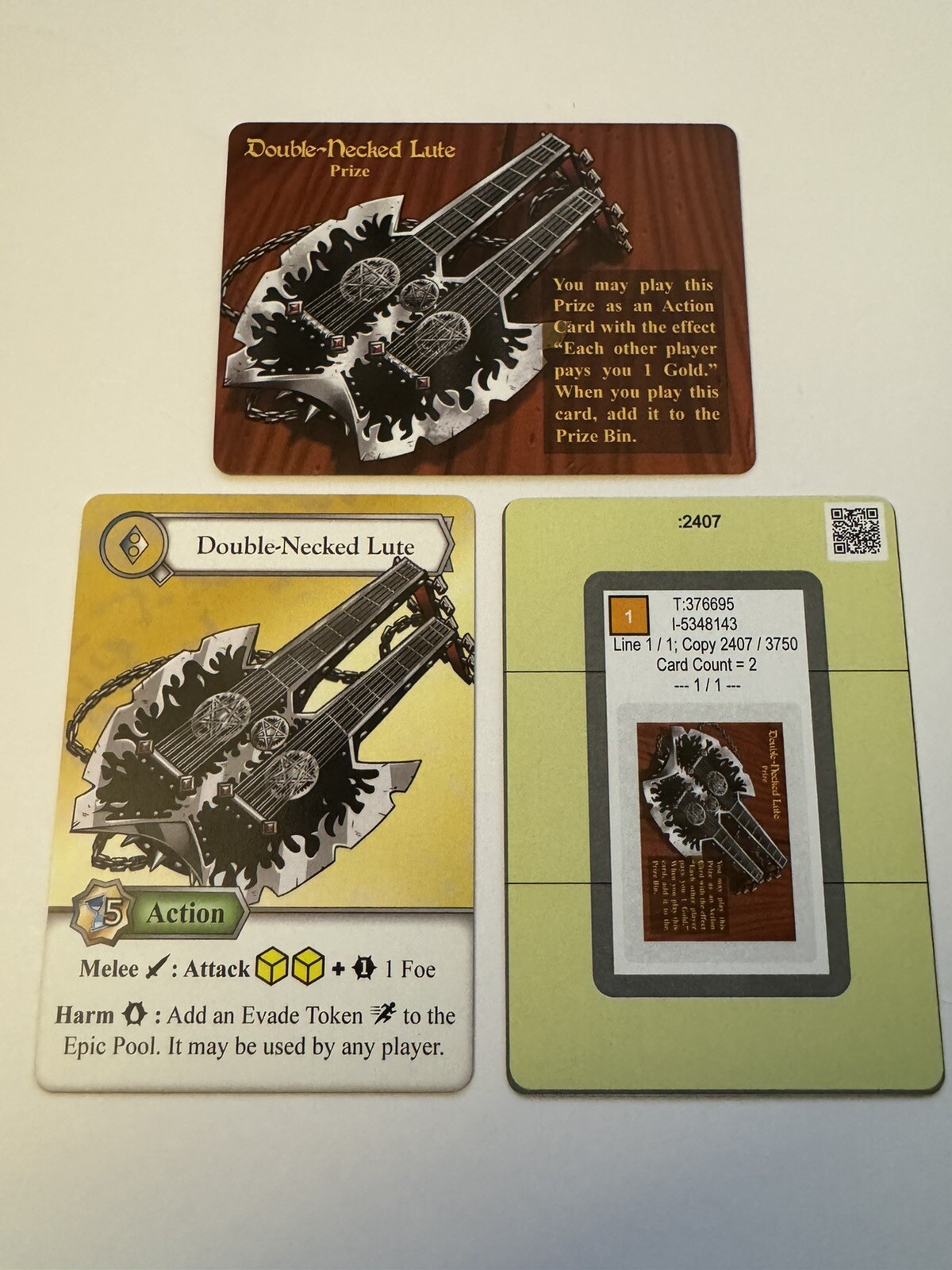 Double Necked Lute Prize Promo Red Dragon Inn Slugfest RDI Gencon 2024 Tales