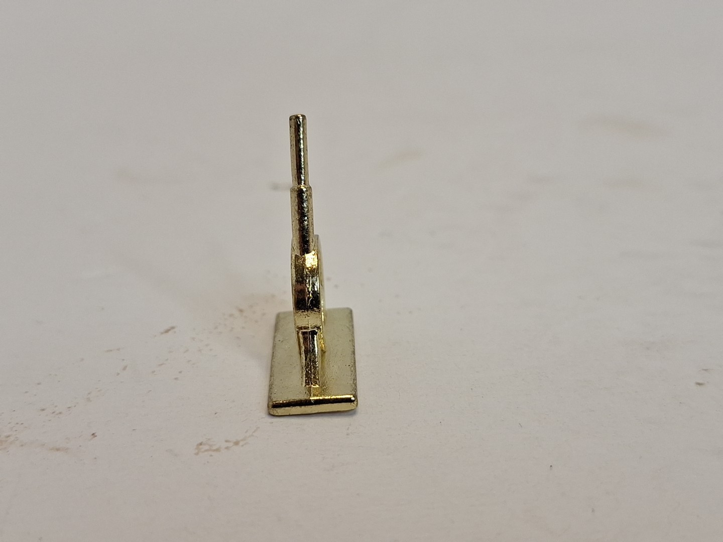 Monopoly Deluxe Anniversary 1985 Edition Gold Tone Cannon Replacement Part
