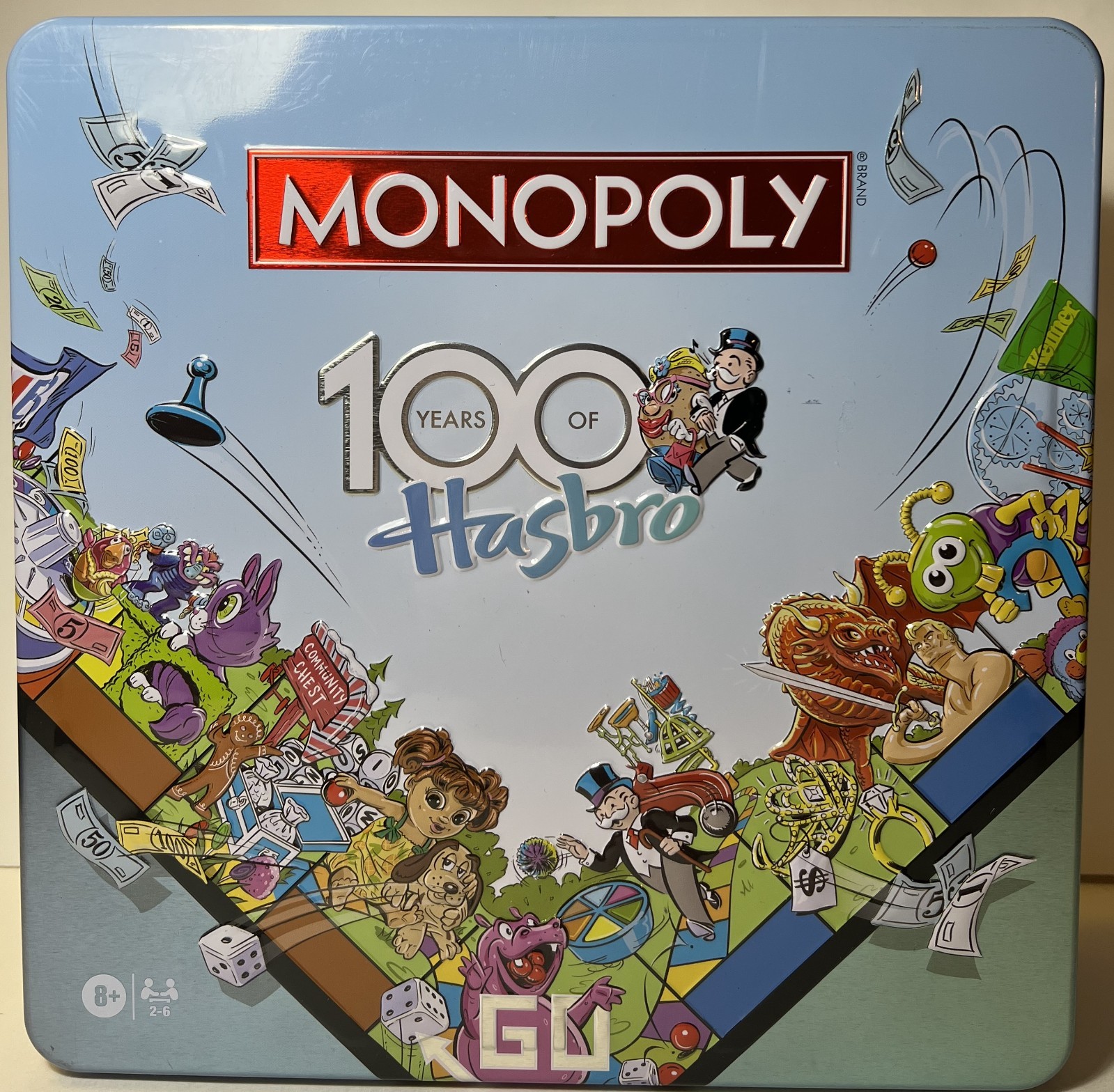 WS Game Company Monopoly Hasbro 100th Anniversary Edition Collectible Tin