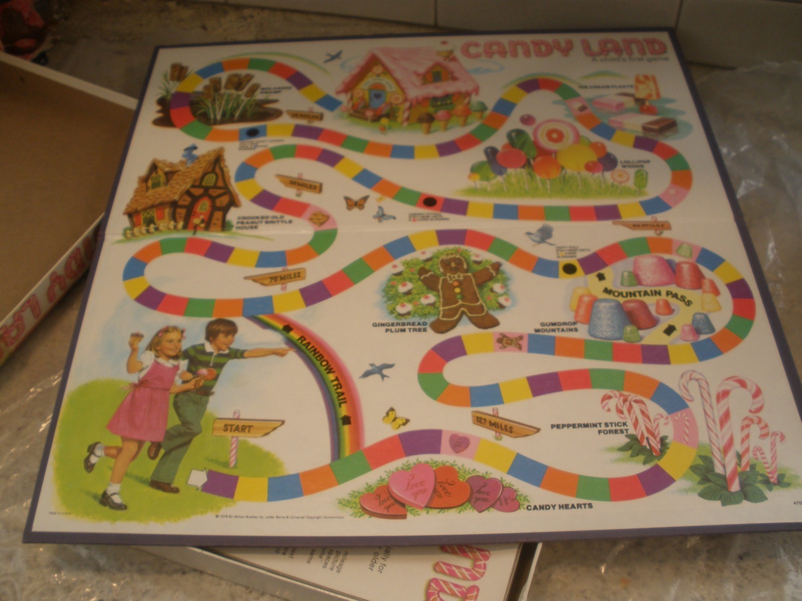 1978 MILTON BRADLEY CANDY LAND BOARD GAME COMPLETE