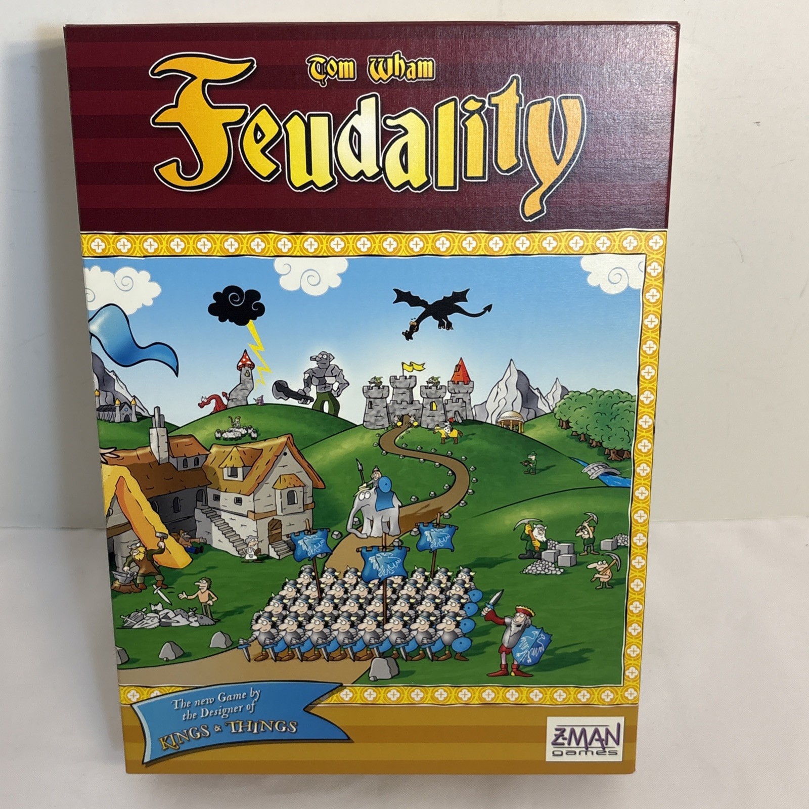 Feudality – Z-Man Games 2011 – 100% COMPLETE! EUC – Tom Wham