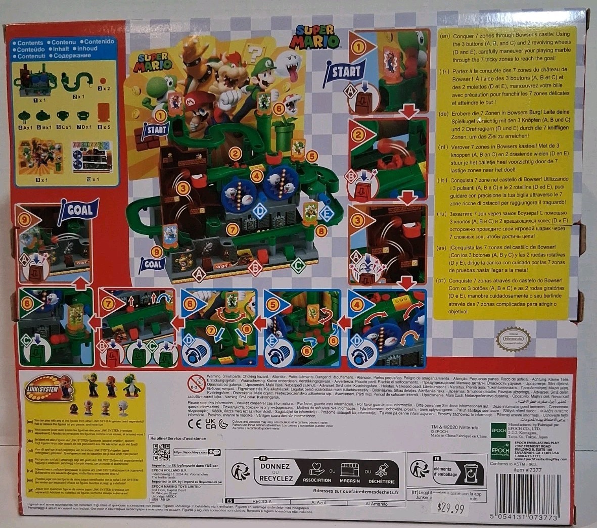 Super Mario Brothers Adventure Game DX – Tabletop Skill and Action Game New