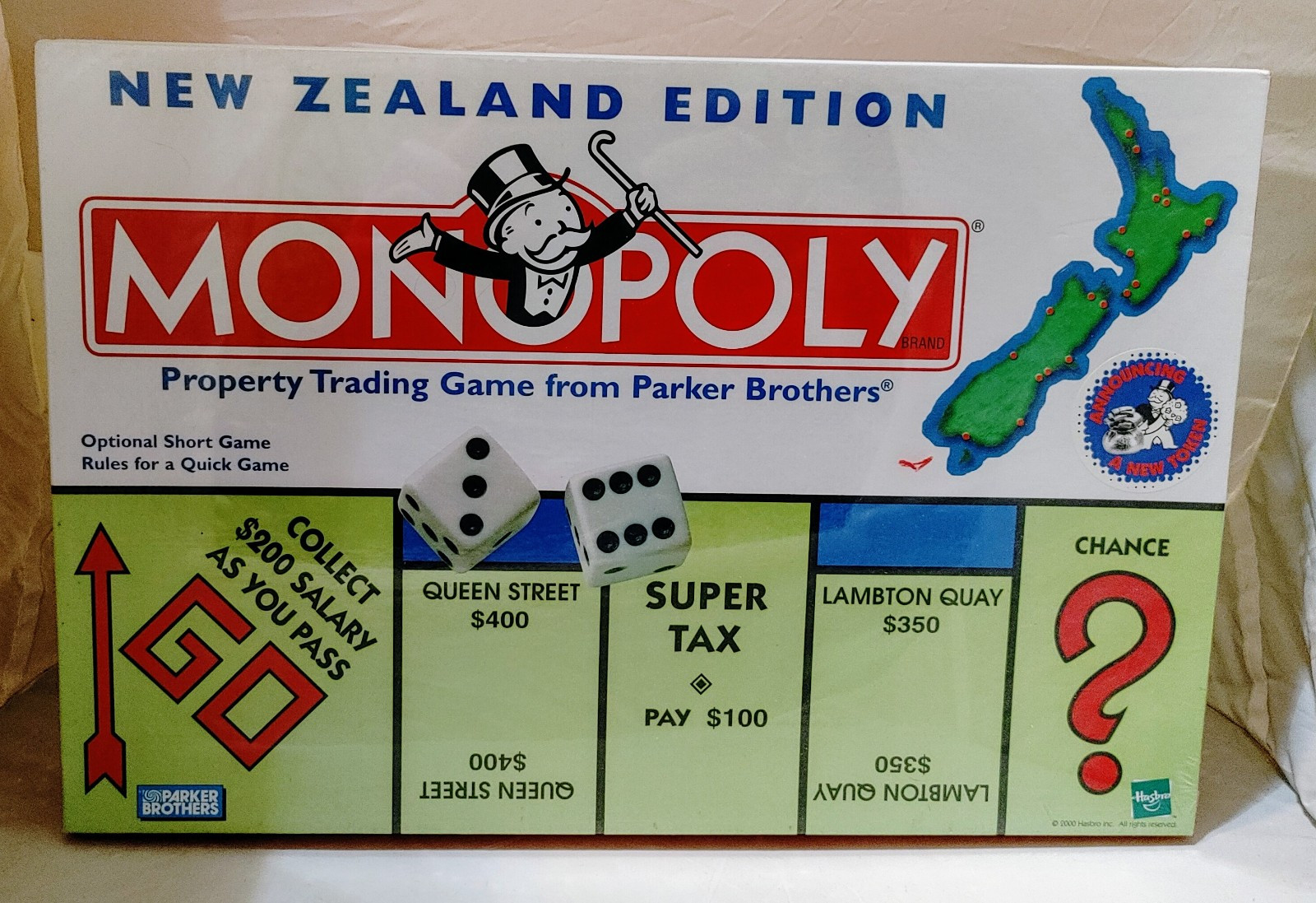 SEALED! Monopoly NEW ZEALAND EDITION 2000 Game Vintage Board Games RARE 🔥