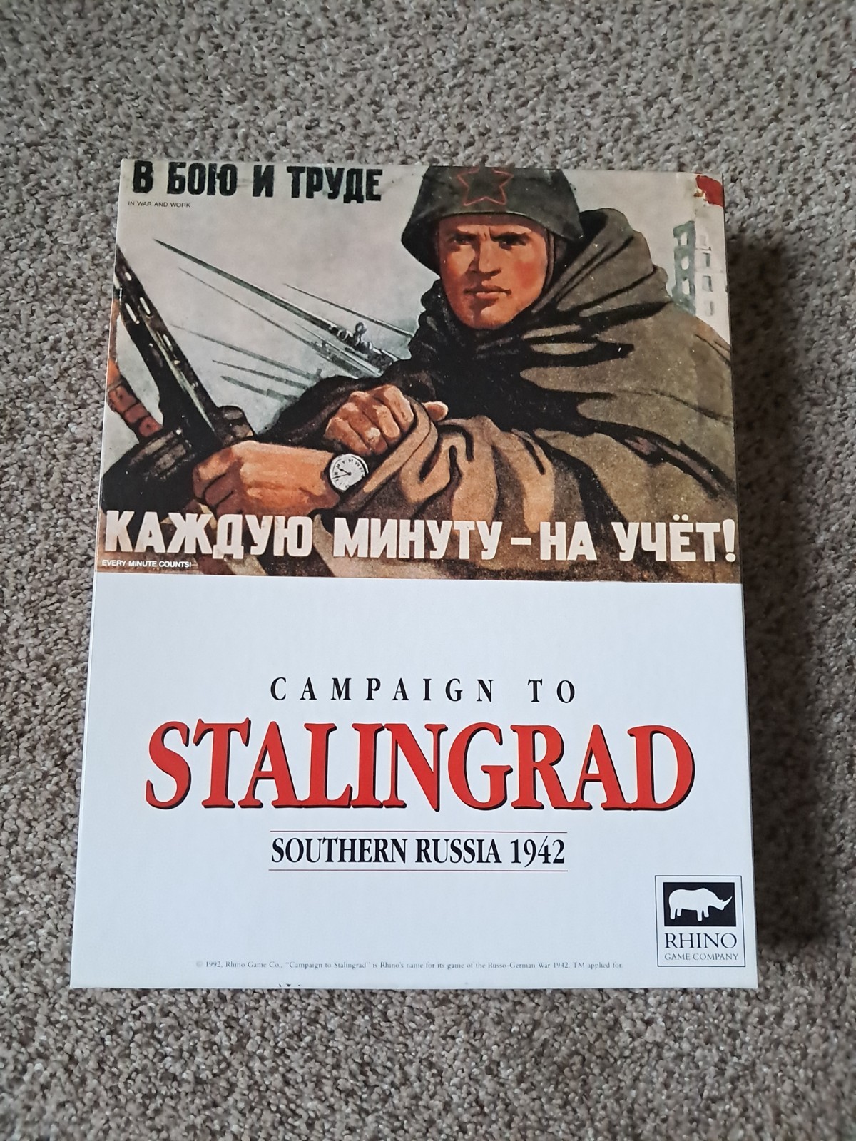 New 1992 Rhino Games Campaign to Stalingrad Southern Russia 1942 Unpunched T