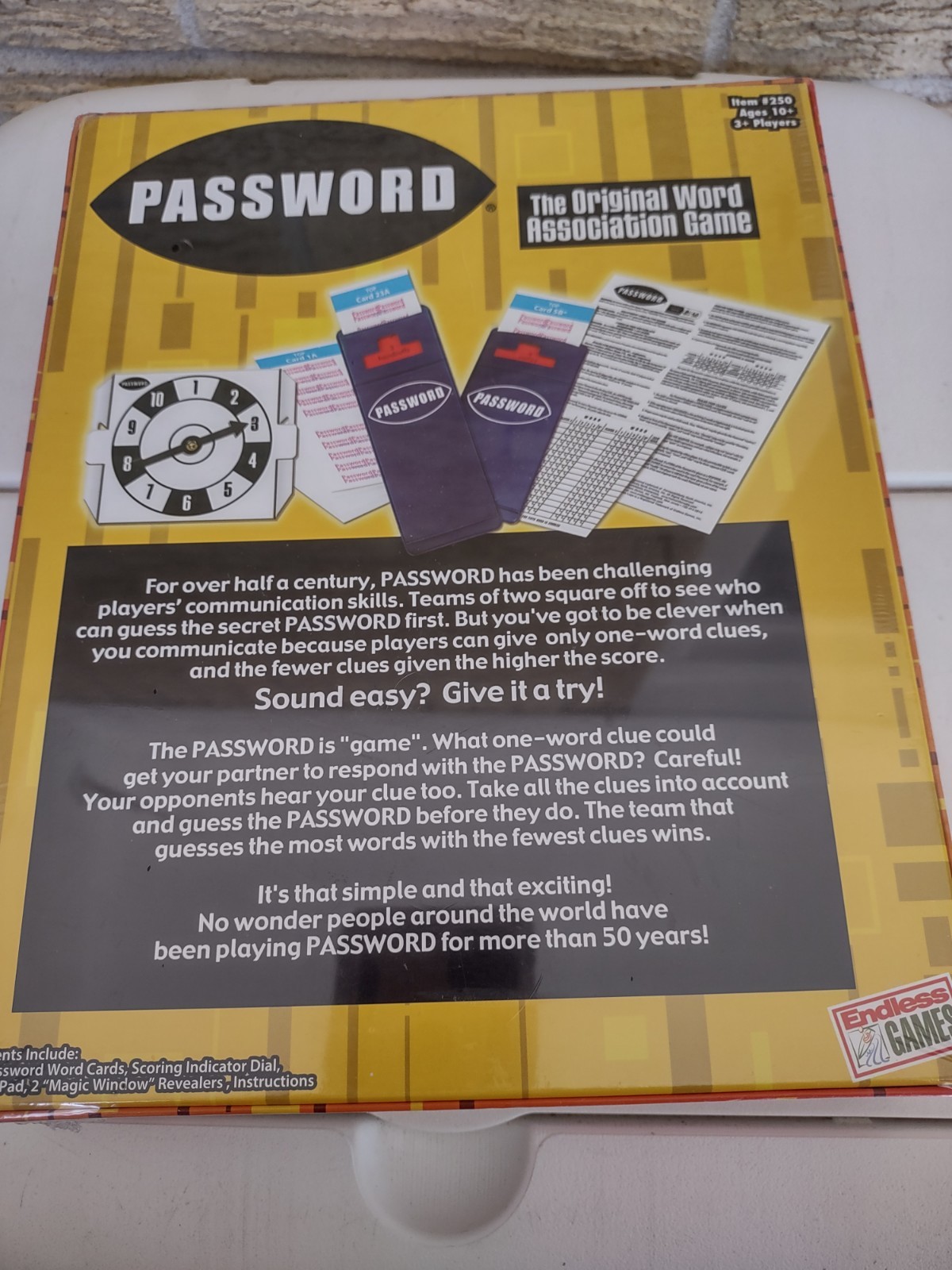 Endless Games Password Board Game – Multicolor Ages 10+ Sealed