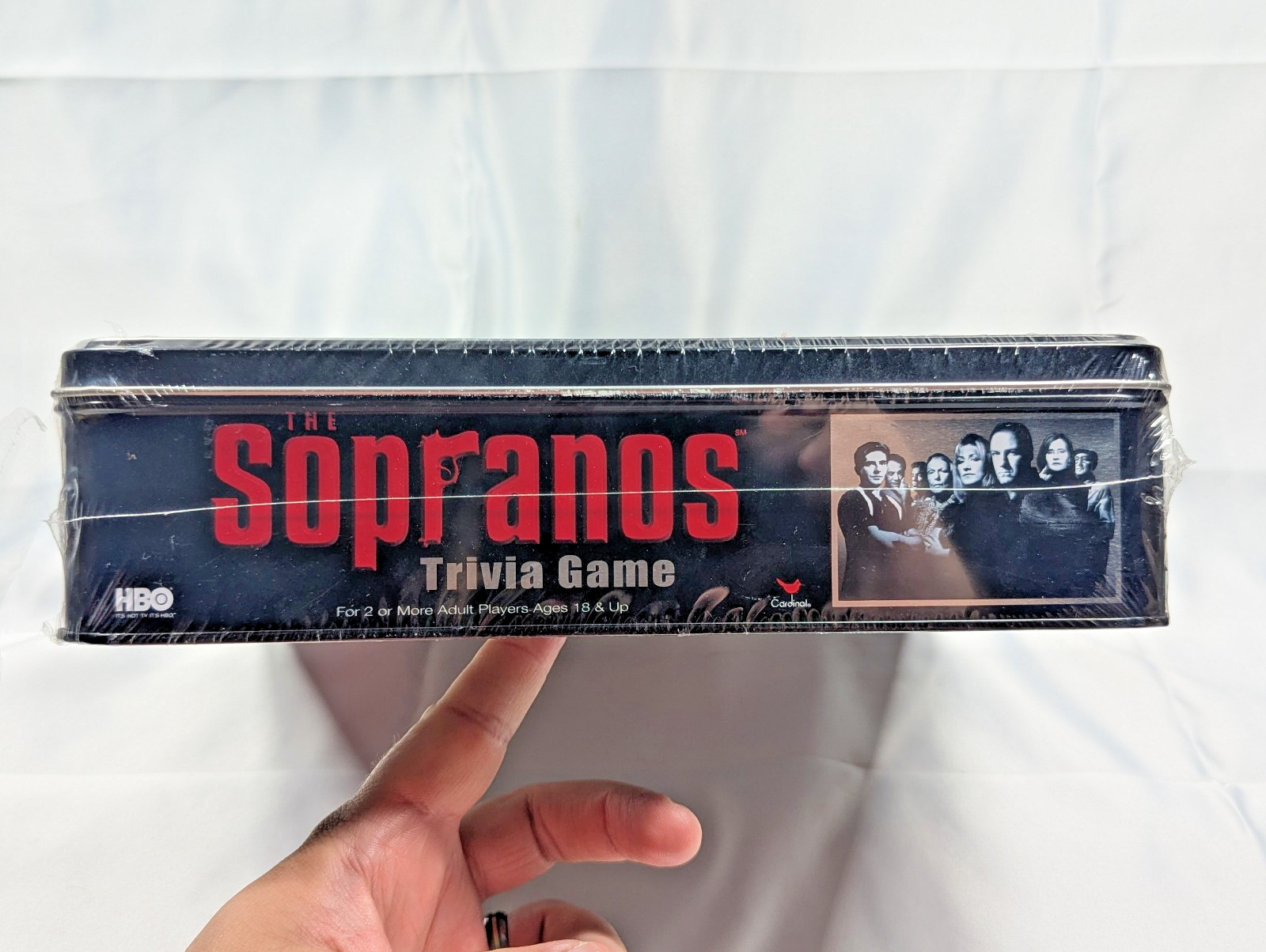 The Sopranos Trivia Game HBO Cardinal Metal Collectors Tin New