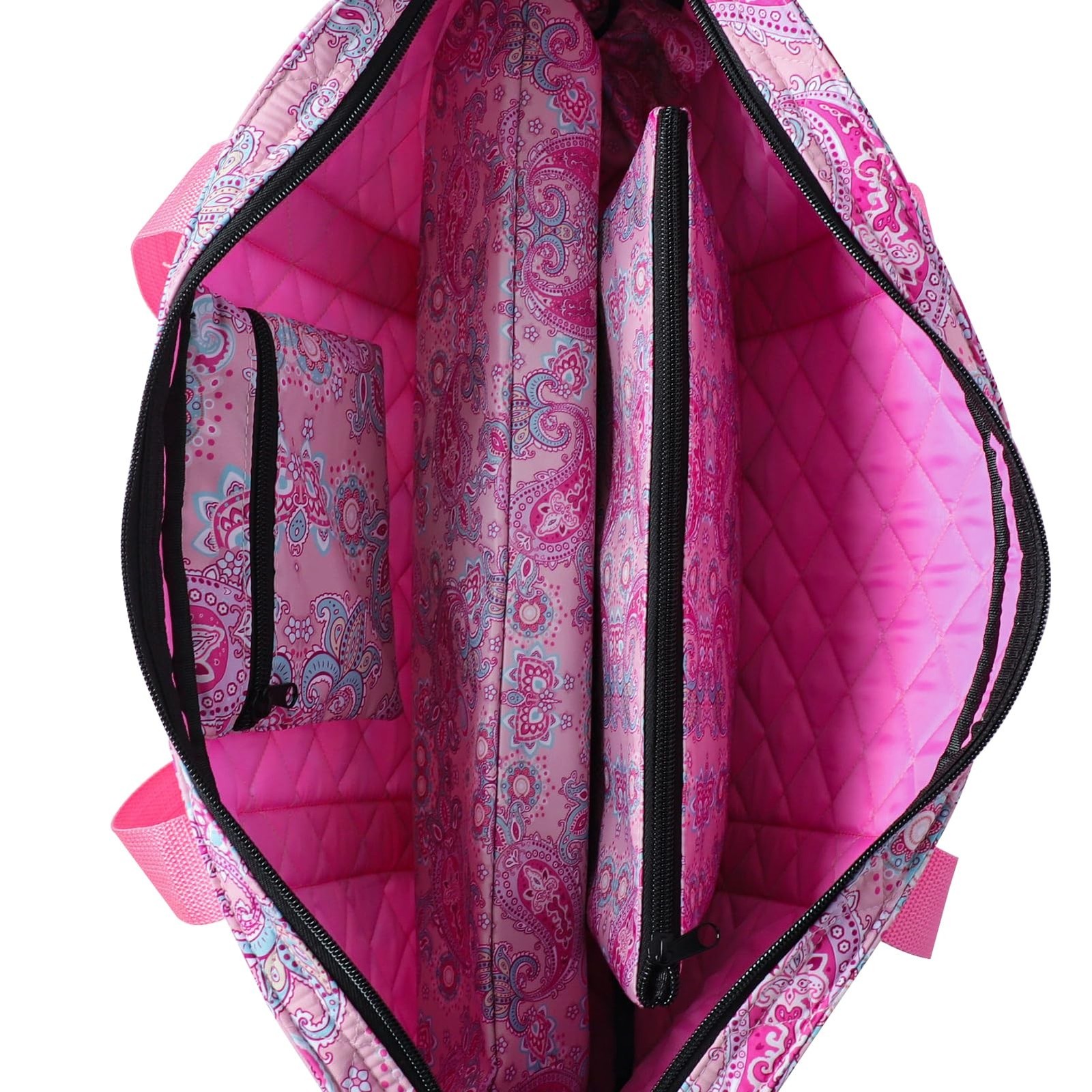 Empty Mahjong Bag,Thickened Pink Printed American Mahjong Game Set, Tiles Bag…